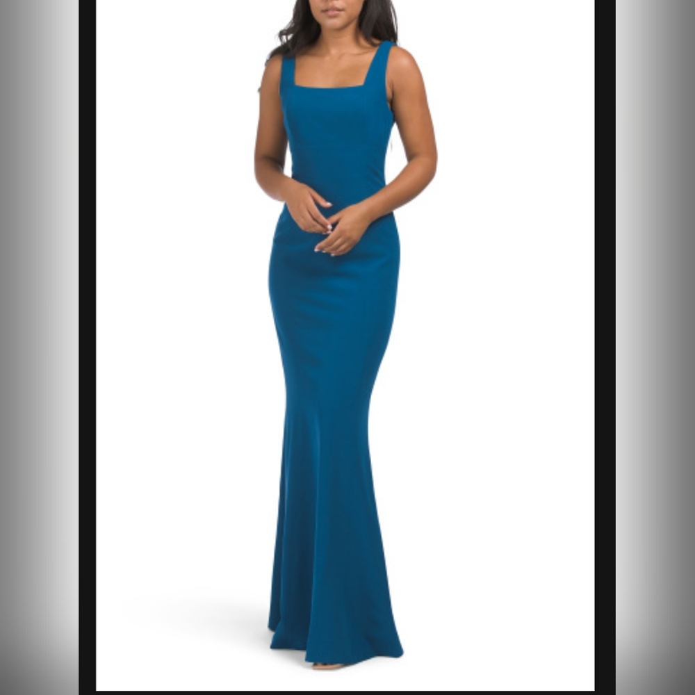 NWT LAUNDRY Sleeveless Square Neck Mermaid Gown